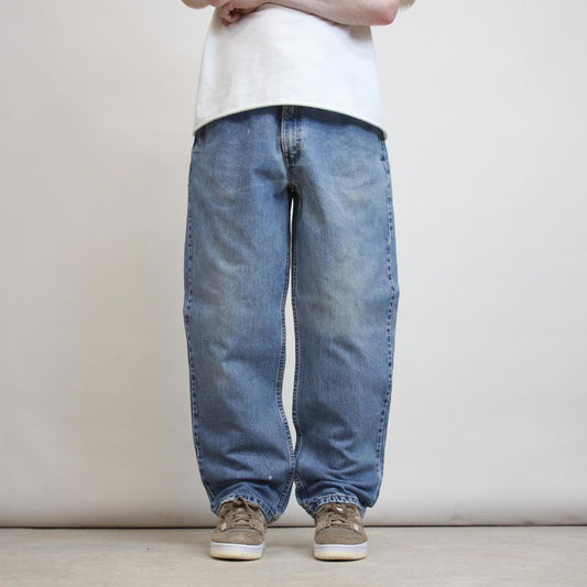Baggy Levis 550 jeans W36 L30 Blue loose relaxed fit denim trousers red tab logo
