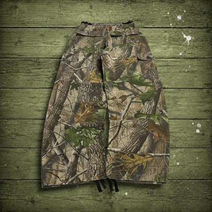 Realtree baggy camo cargo pants y2k khaki Loose Pro Series Hardwoods camouflage utility cargos