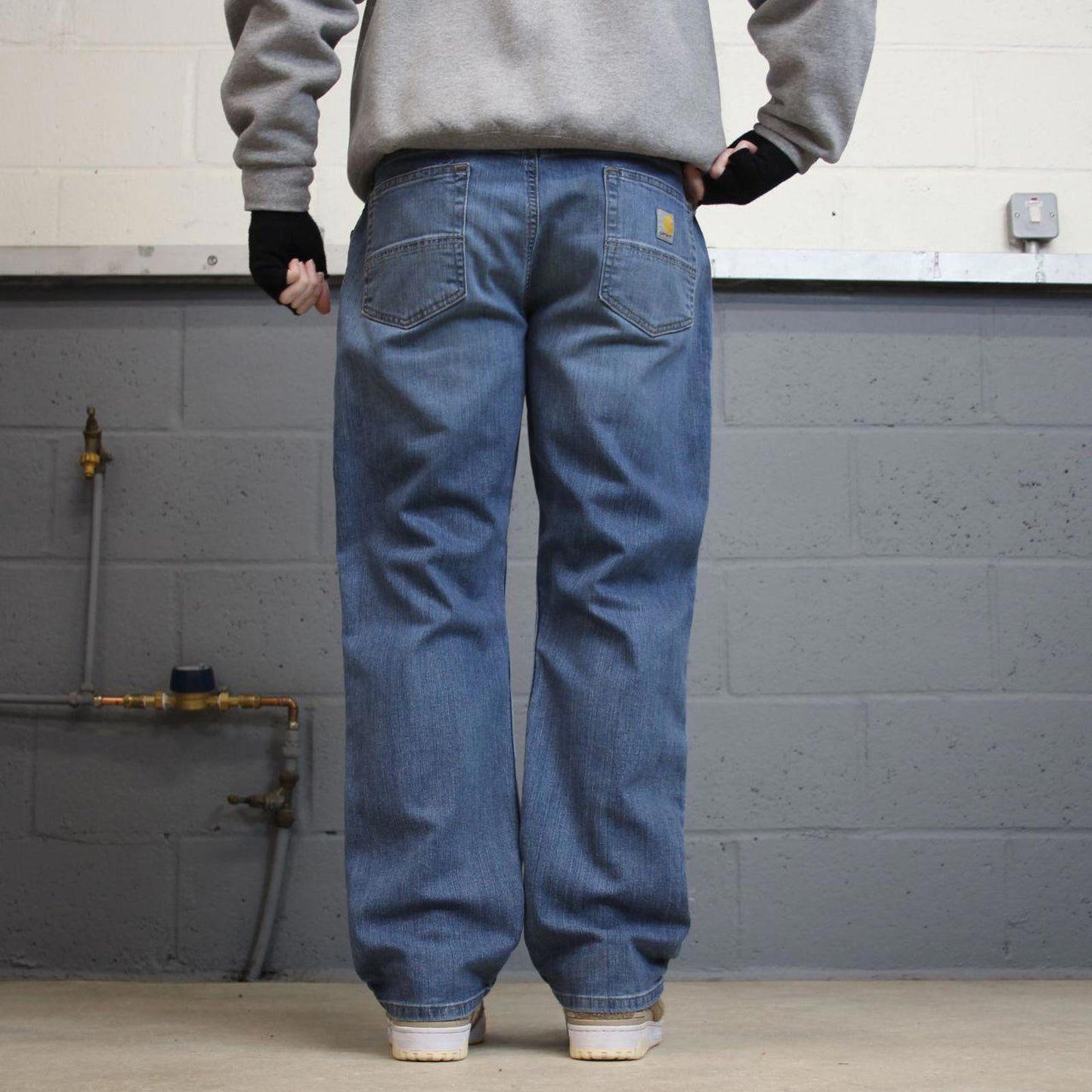 00s Carhartt jeans blue denim W36L30 Y2k skater style straight leg 5 pocket work pants workwear