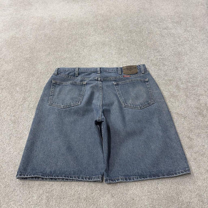 Wrangler denim shorts Y2K loose blue Summer surf style summer shorts