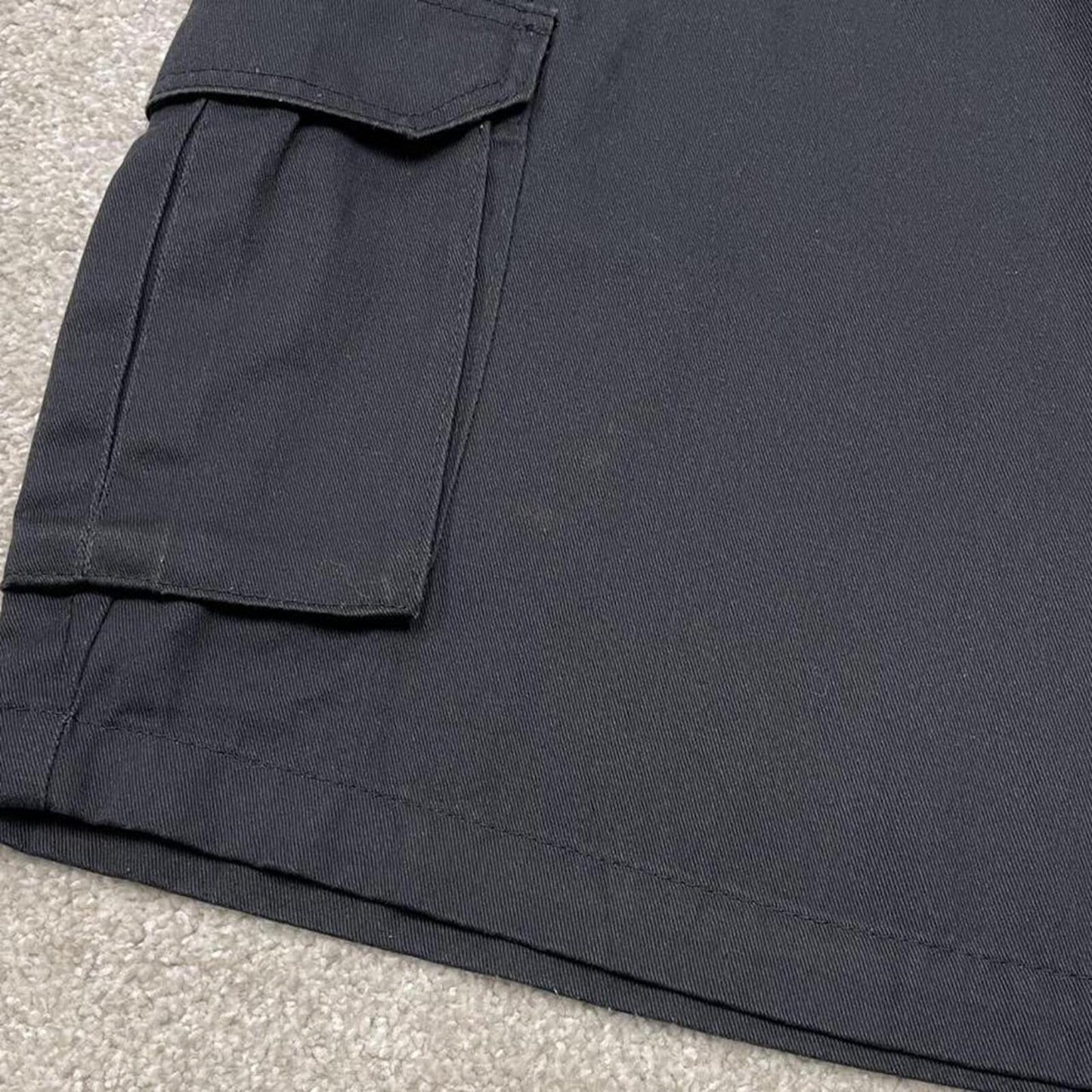Y2k baggy Dickies cargo shorts skater style black W36 Loose wide leg fit