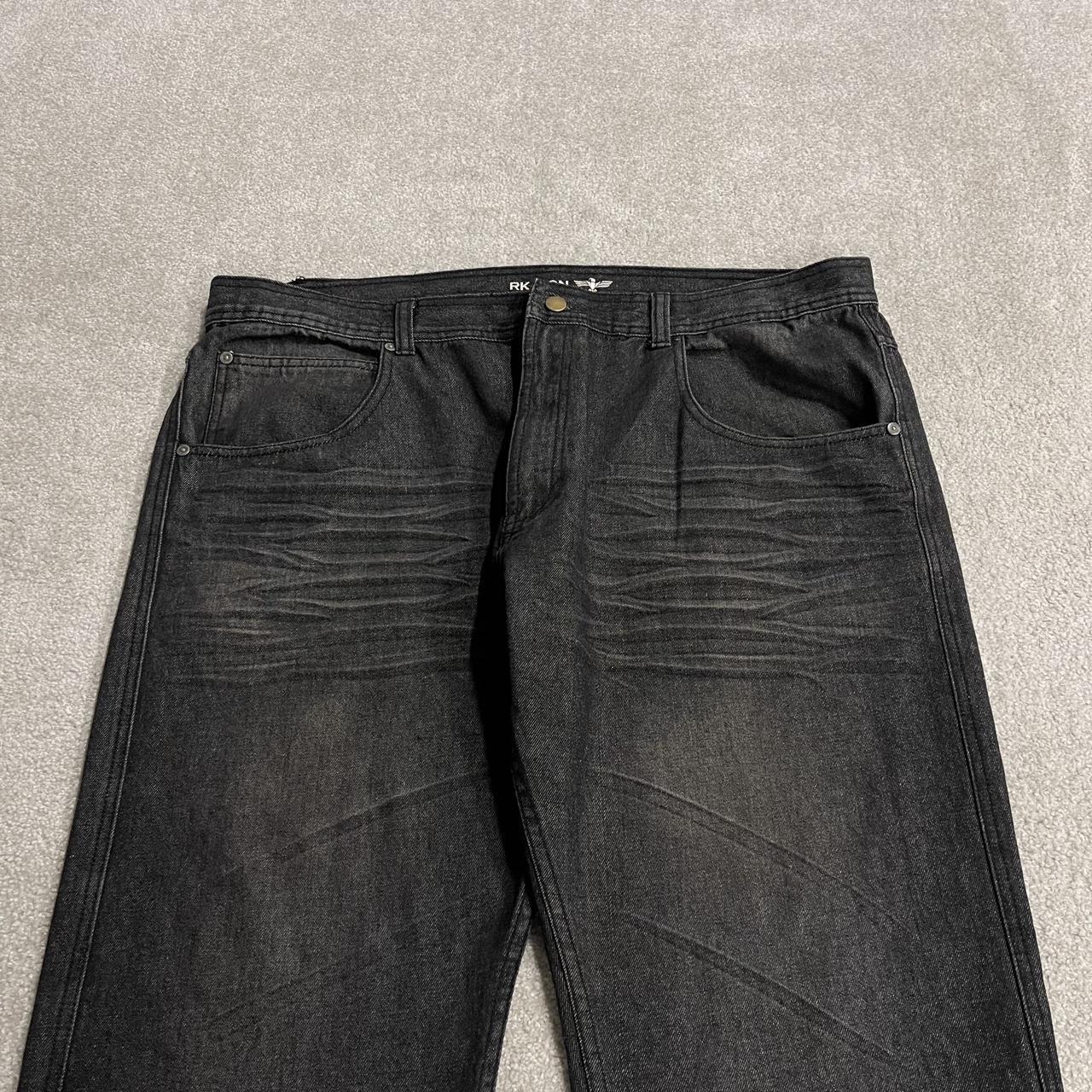 Y2K RK Icon jeans W42L32 faded black denim
