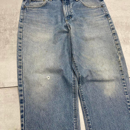 Blue vintage Carhartt jeans W36 L32 Loose traditional fit denim work jeans