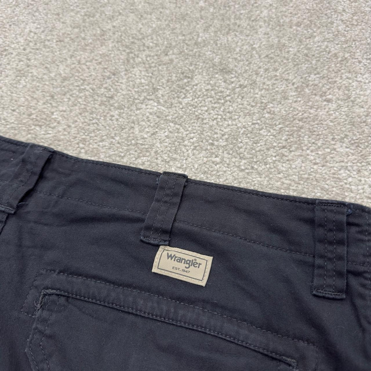 Wrangler cargo pants y2k black Regular taper fit skater work utility pants