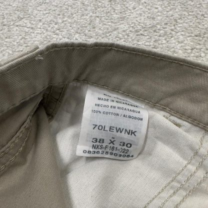Baggy Wrangler cargo pants y2k beige Wide leg 2000s style skater work pants
