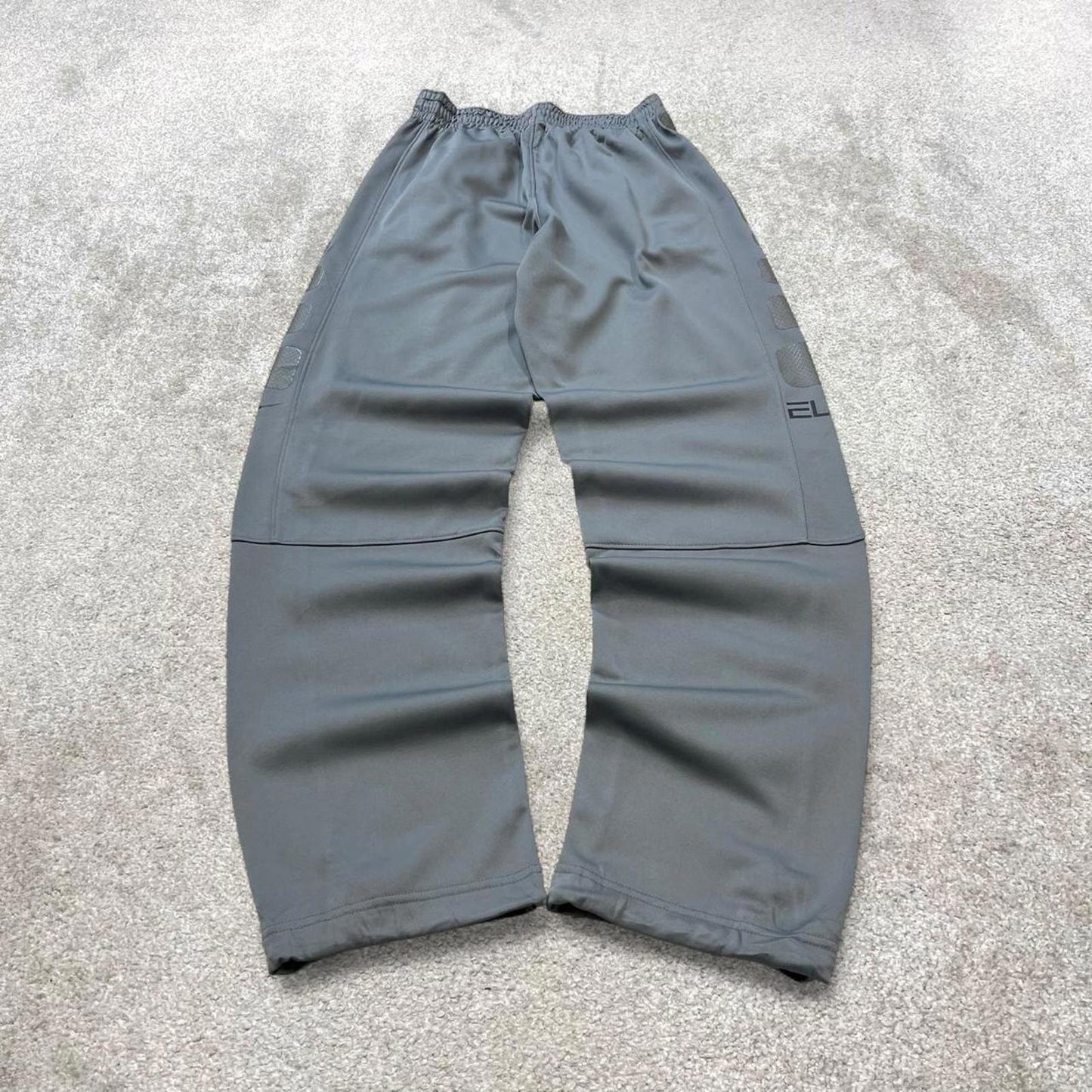 Grey loose Nike joggers Small y2k style Dri-Fit sweatpants Swoosh logo track pants