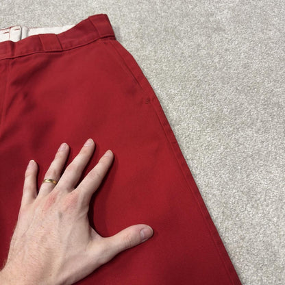 Dickies baggy chino shorts cargo red Loose fit skater style summer festival shorts