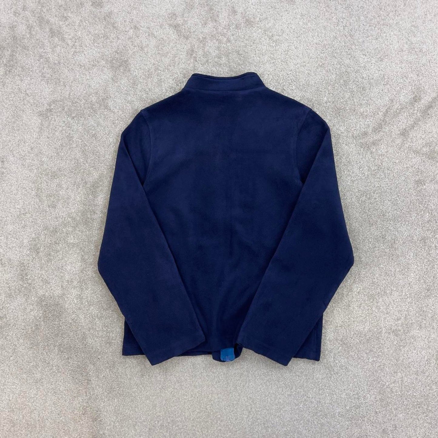Navy Starter technical fleece 2XL Women's full zip up y2k style autumn lightweight