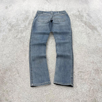 Y2k Carhartt skinny jeans blue size 2 women's 90s style 5 pocket pants workwear