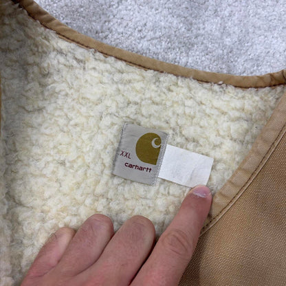 Tan vintage Carhartt Gilet XXL