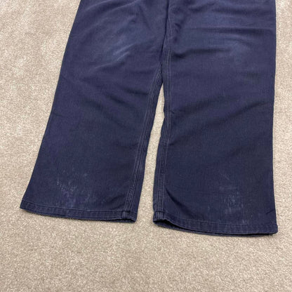 Y2K baggy Carhartt work pants fire resistant navy Loose fit floaty skate style workwear trousers