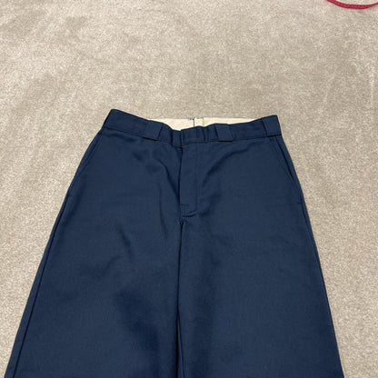 Vintage Dickies work pants fleece lined navy Twill chino skate style trousers