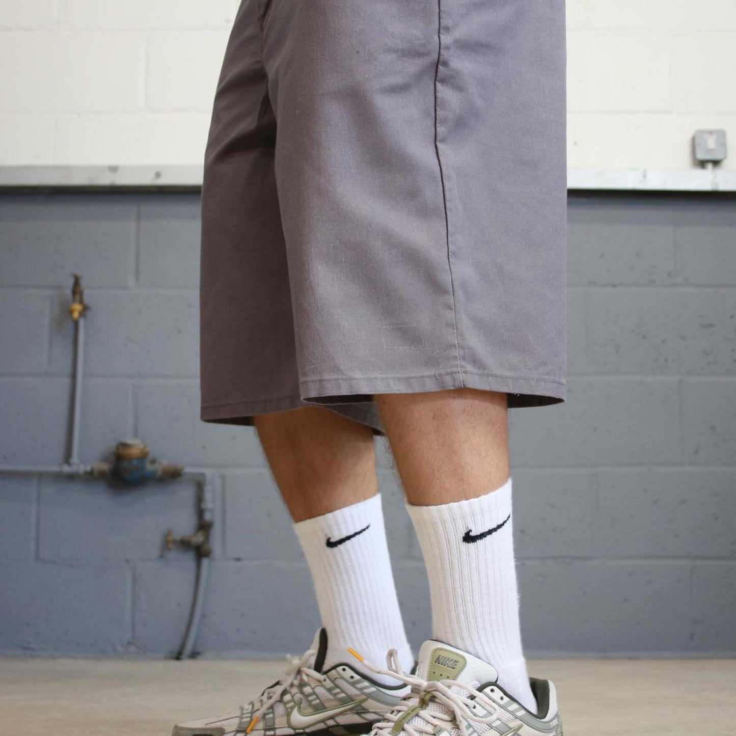 Baggy Grey Dickies carpenter shorts W38 Loose baggy chino style skate shorts