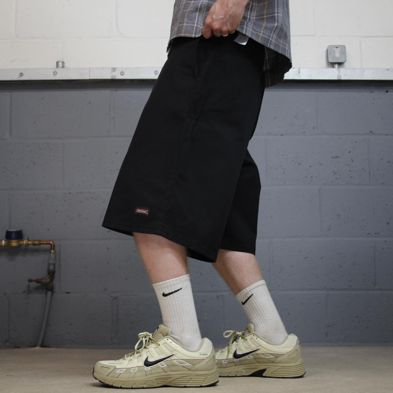 Dickies carpenter long leg chino shorts black Twill style skater shorts long leg festival