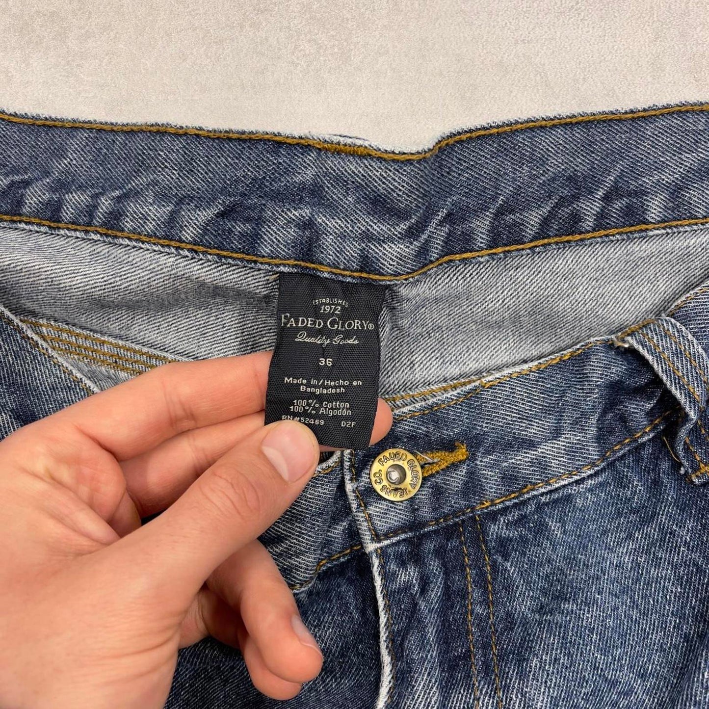Mens Faded Glory carpenter jorts W36