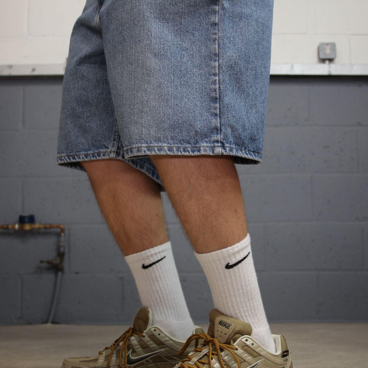 Wrangler denim shorts Y2K loose blue Summer surf style summer shorts
