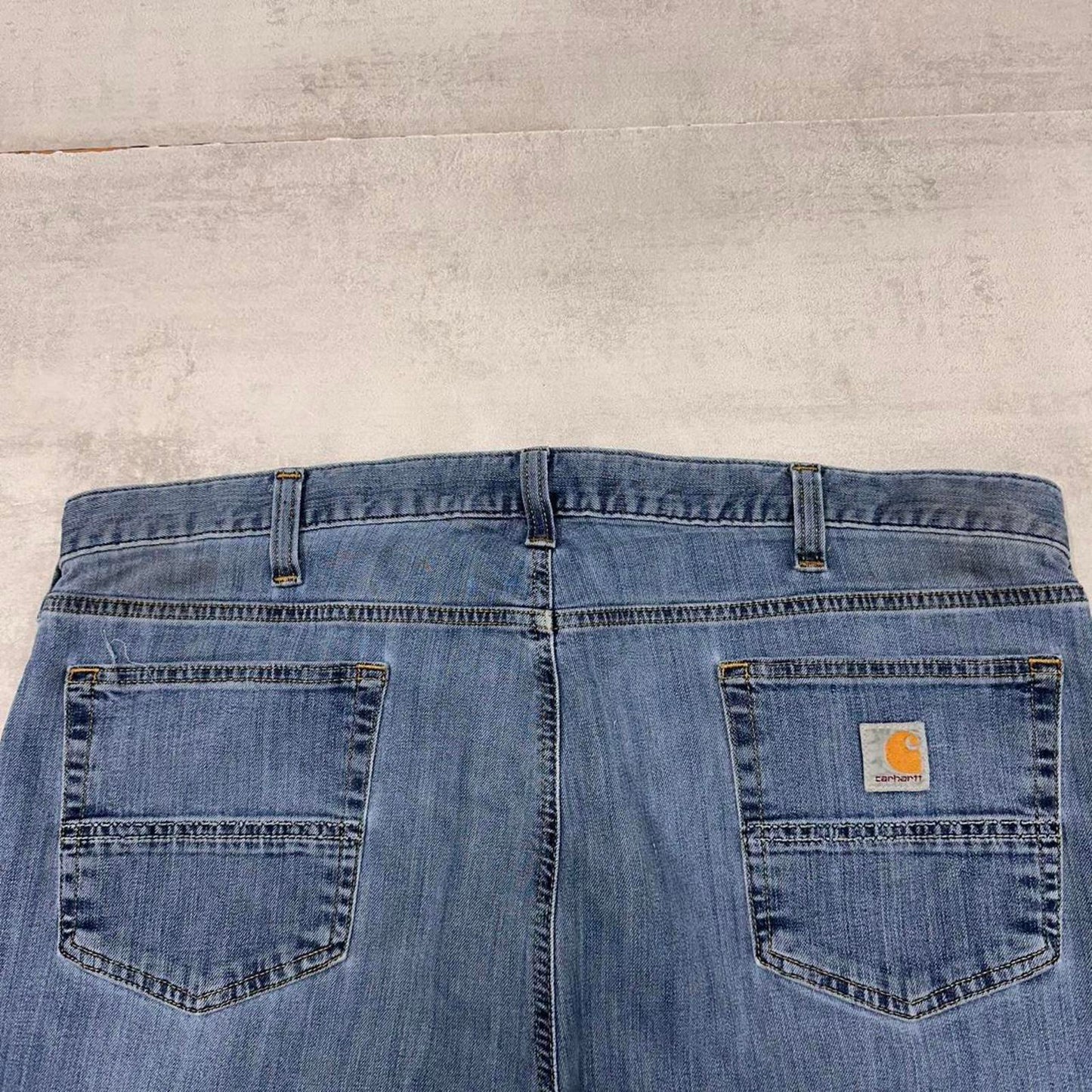 Mens Carhartt jeans W40 L30 blue relaxed denim 90s style jeans