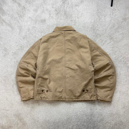 Vintage sand brown Carhartt traditional Detroit jacket Large technical boxy cropped fit 90s skater
