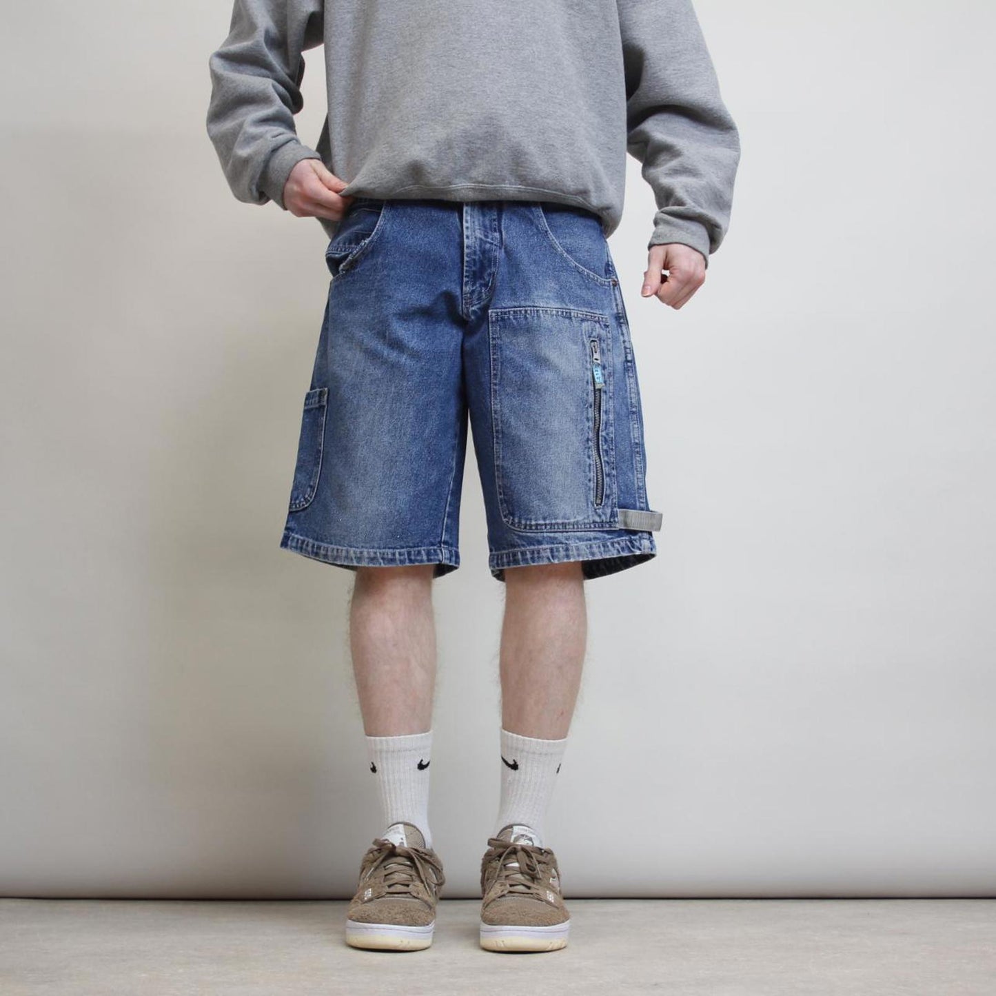Rare vintage Paco jean shorts W31 denim 90s hip hop skater deep pockets jorts