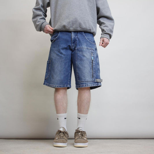 Rare vintage Paco jean shorts W31 denim 90s hip hop skater deep pockets jorts