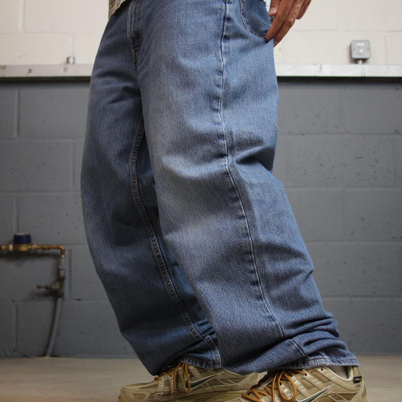 Levi’s 560 baggy jeans y2k blue Loose fit 100% cotton denim pants red tab logo