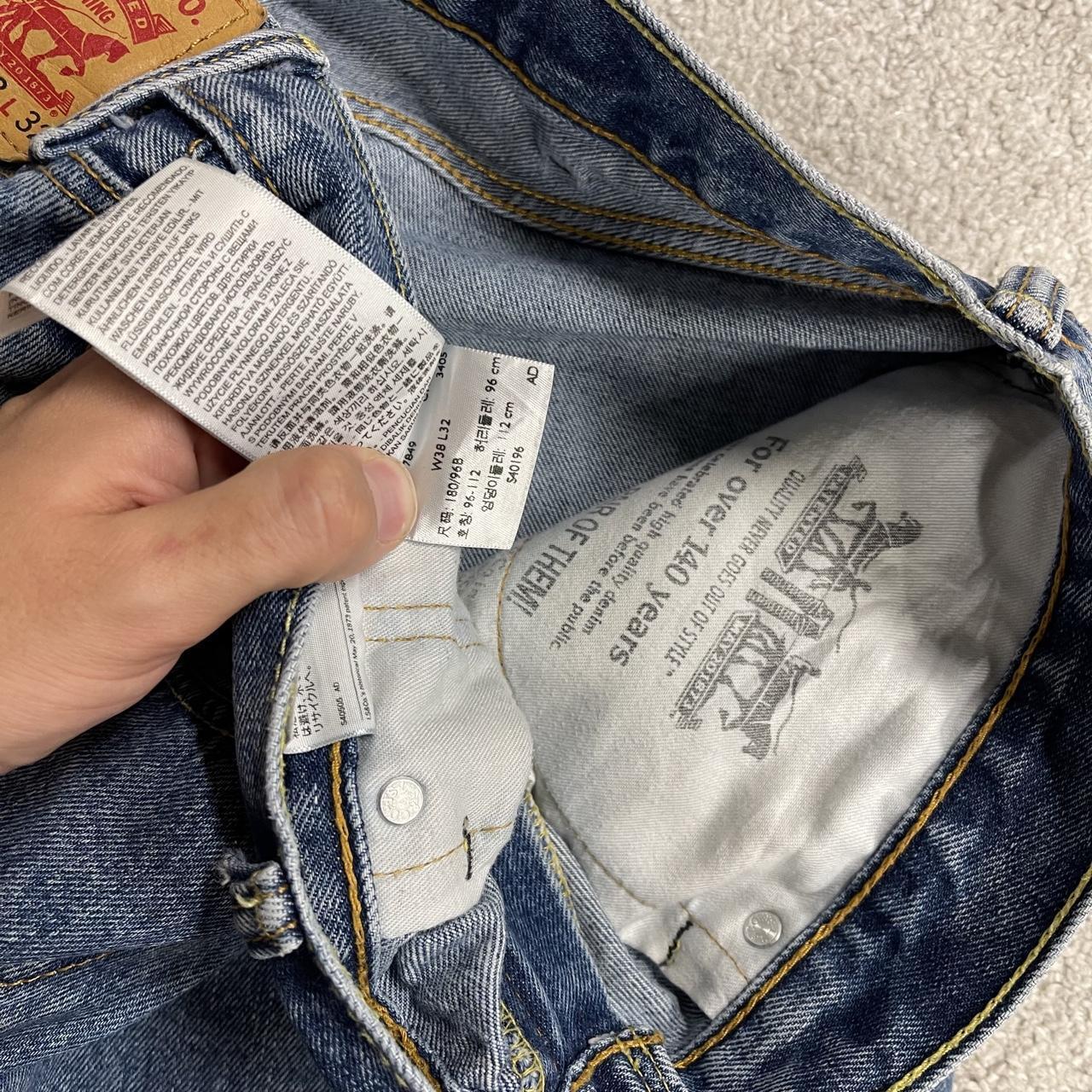 Levi’s 505 jeans Y2K W38L32 blue Levi’s straight leg surf style pants red tab logo