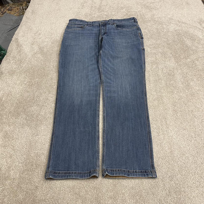 Duluth straight leg carpenter jeans y2k blue denim Ballroom Double Flex cargo pants