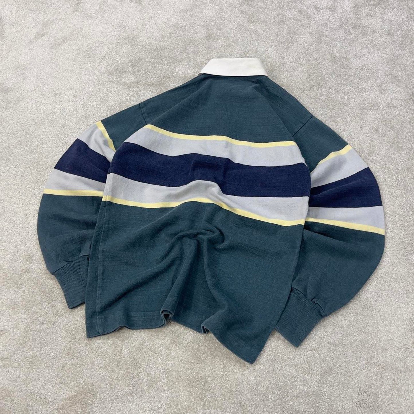 Green Lands' End Vintage Rugby Shirt S