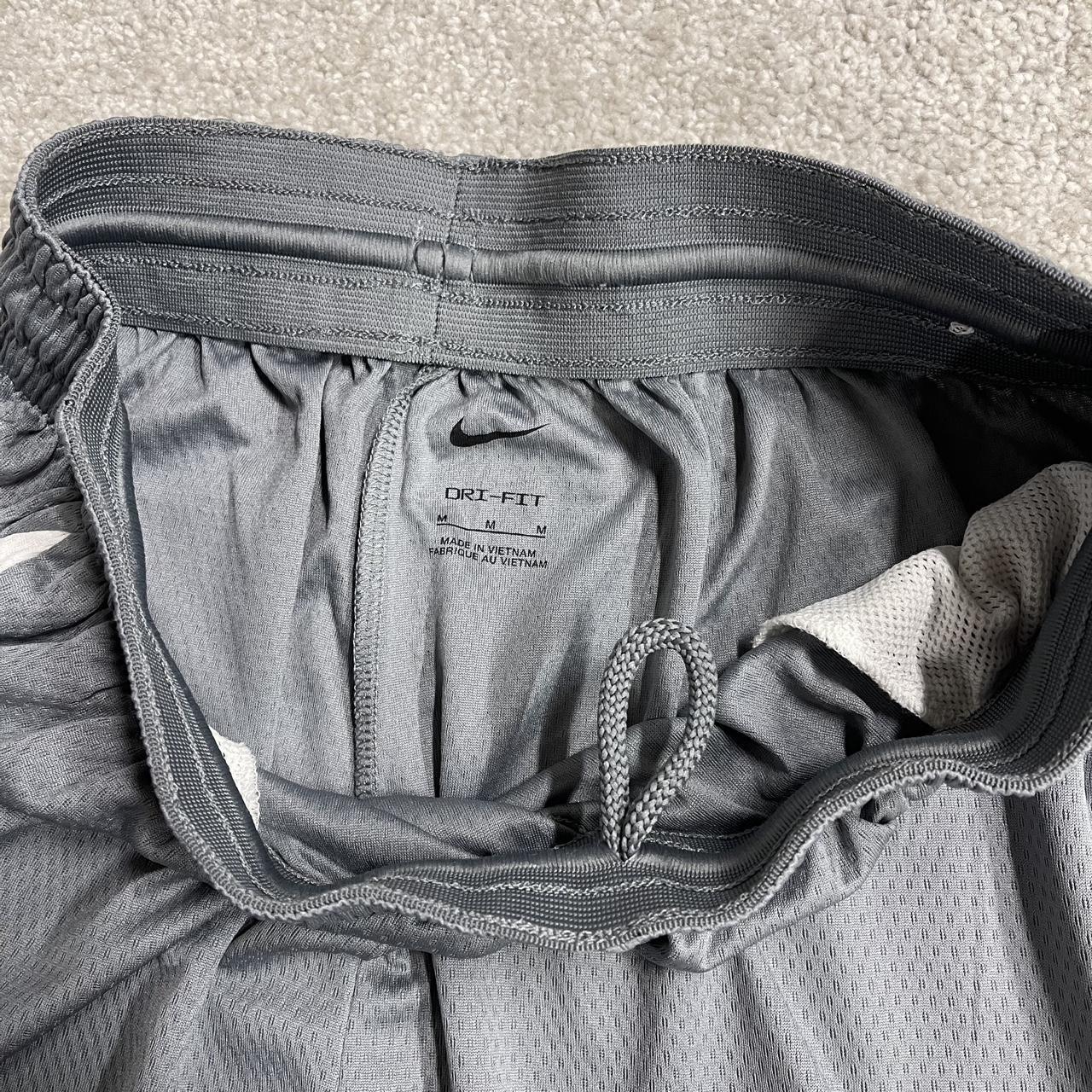 Nike sports shorts y2k Dri-Fit grey white Panelled colour loose floaty summer gym shorts