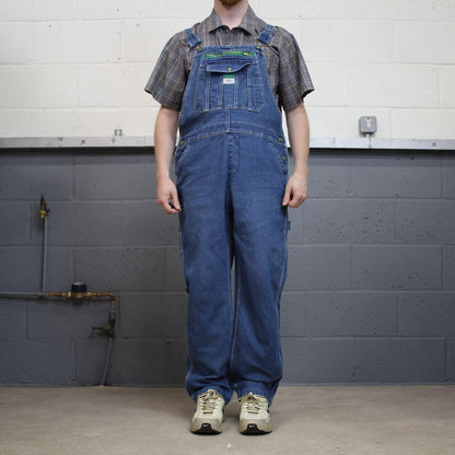 Liberty dungarees denim overalls y2k blue Vintage workwear bib & brace utility