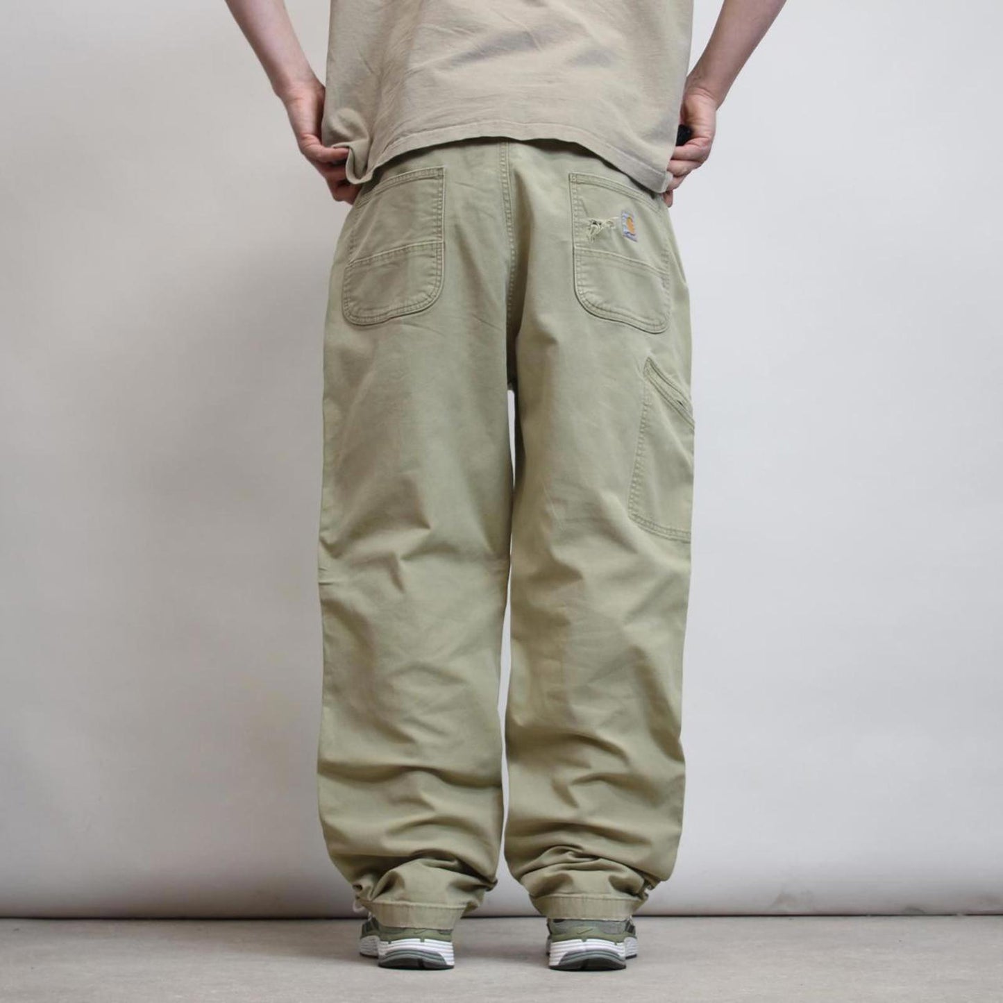 Carhartt carpenter pants W40L32 loose relaxed fit khaki beige cargos skate style