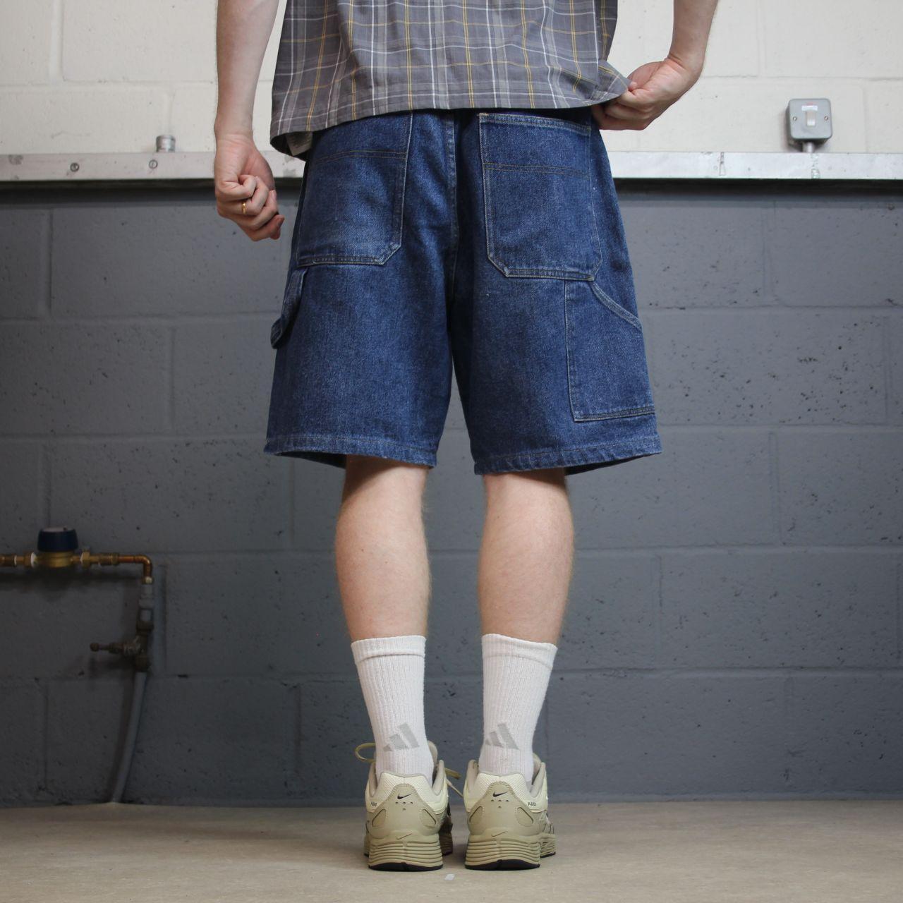 Y2K denim carpenter jorts skater blue FUSE loose fit summer jean shorts festival