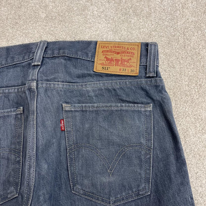 Y2K Levi’s denim shorts W32 blue 100% cotton denim jorts with red tab logo
