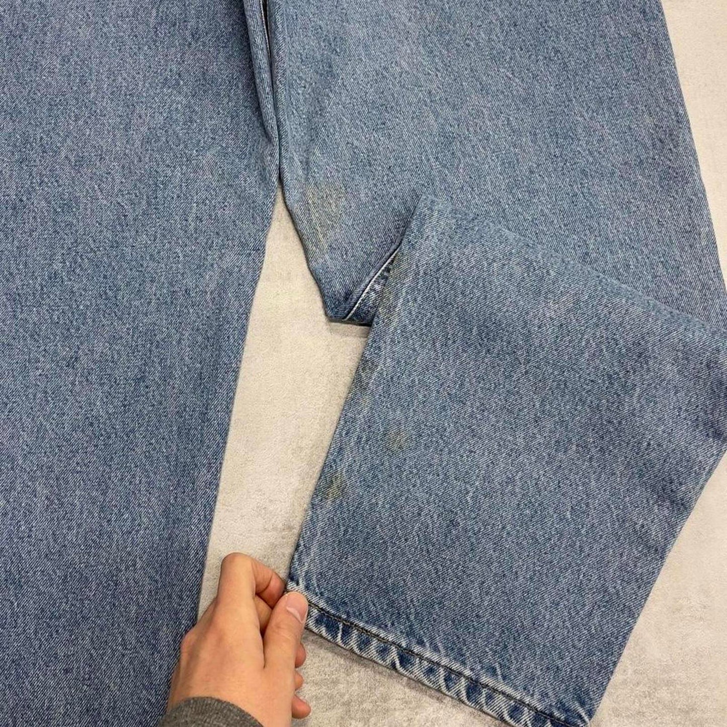 Blue Carhartt jeans W40L30 loose denim 90s style skater jeans
