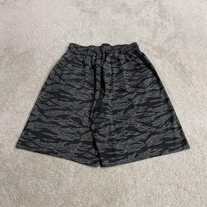 Nike sports shorts y2k loose black grey Patterned camo floaty summer gym shorts