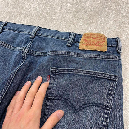 Y2K baggy Levi’s 550 jeans wide leg blue Loose fit denim pants red tab logo