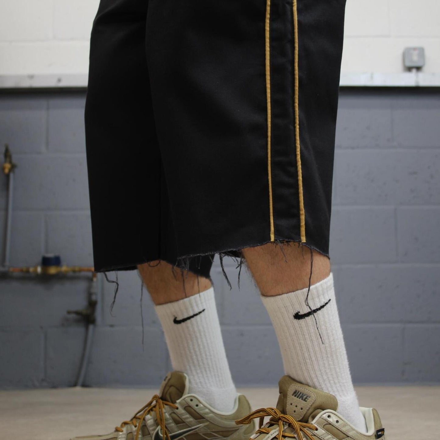 Dickies chino shorts black Chino style skater shorts lon leg festival