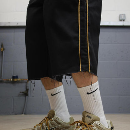 Dickies chino shorts black Chino style skater shorts lon leg festival