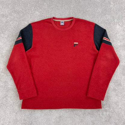 Red vintage Fila sweatshirt XL