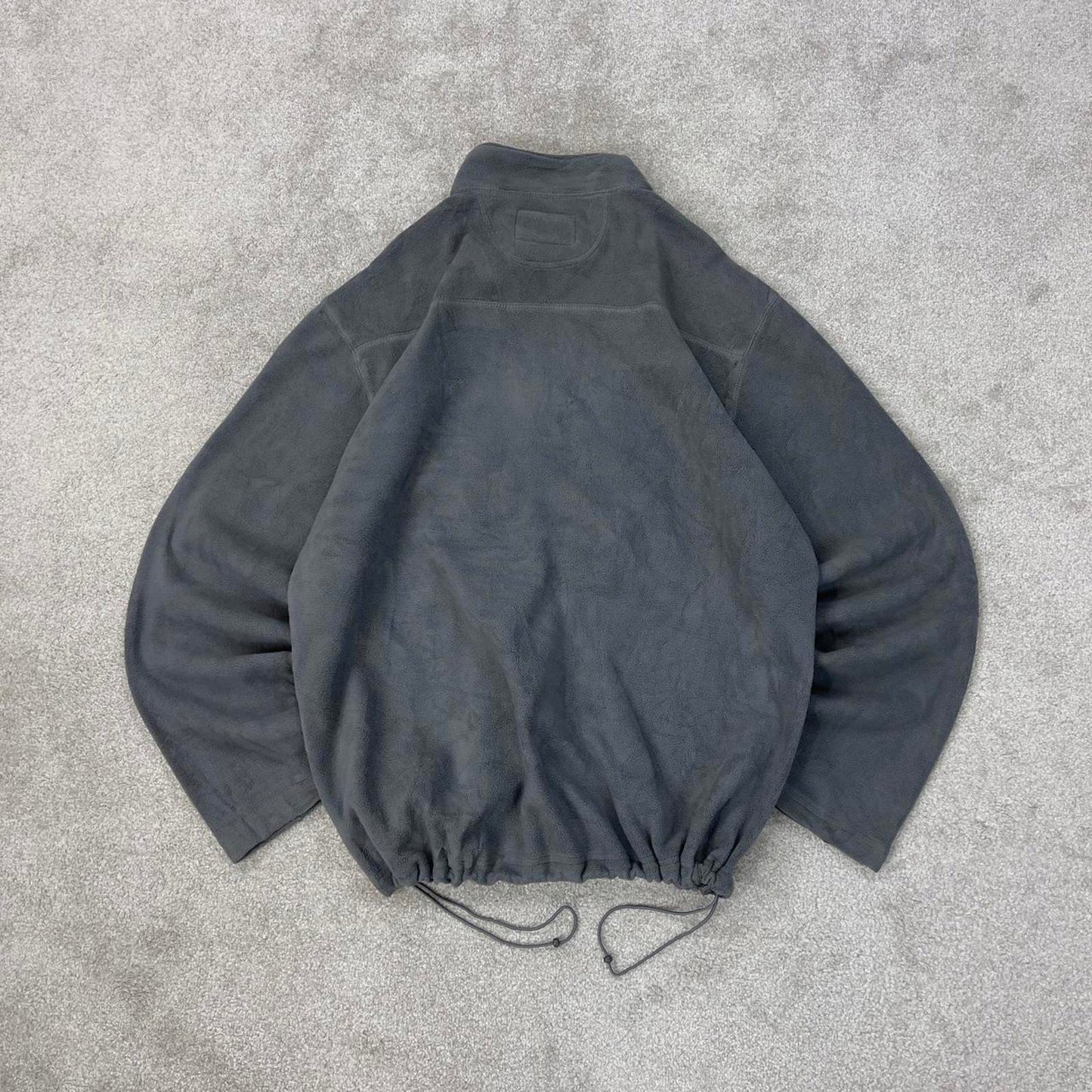 Grey Champion technical zip up fleece XXL y2k style autumn adjustable waist