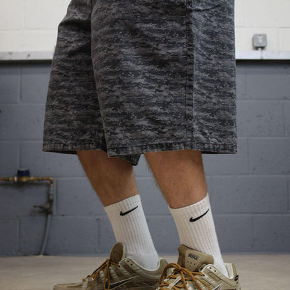 Dickies digital camo shorts carpenter grey Chino style skater shorts loose leg festival