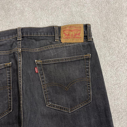 Y2K Levi’s 505 jeans straight leg washed black / grey Straight fit 5 pocket pants belt loops
