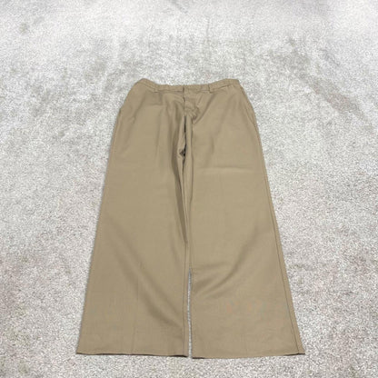 Y2k baggy work pants loose beige Chino style skate trousers Red Kap workwear patch logo