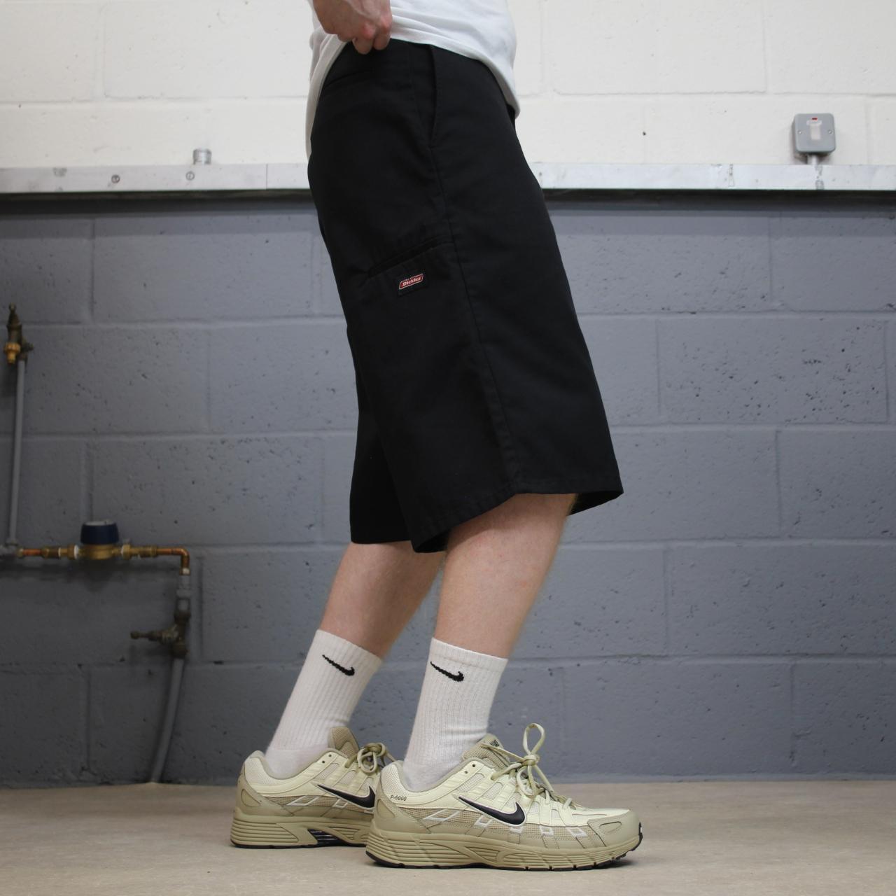 Dickies baggy chink shorts long leg black Twill chino skater surfer style shorts