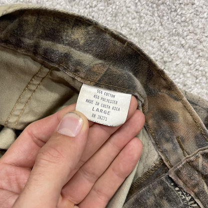 Ranger baggy Advantage camo cargo pants Y2K L khaki Tree leaf camouflage pattern