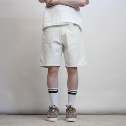 Vintage Wrangler jorts W34 100% cotton denim white 90s style jean shorts
