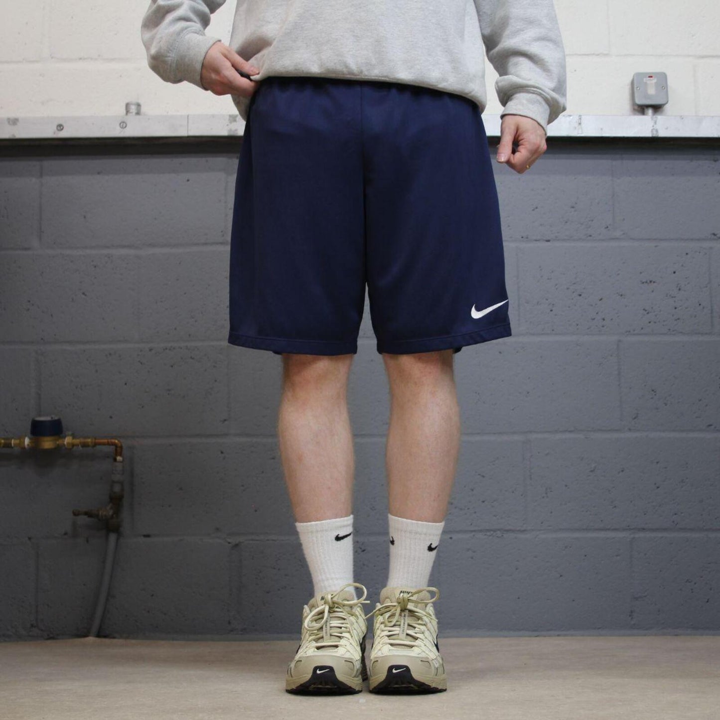 Nike sports shorts y2k loose navy Casual style comfy loose floaty summer gym shorts