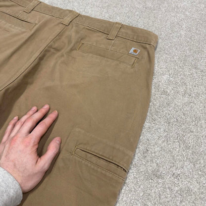 Y2K Carhartt carpenter pants khaki Loose skate style workwear cargo pants