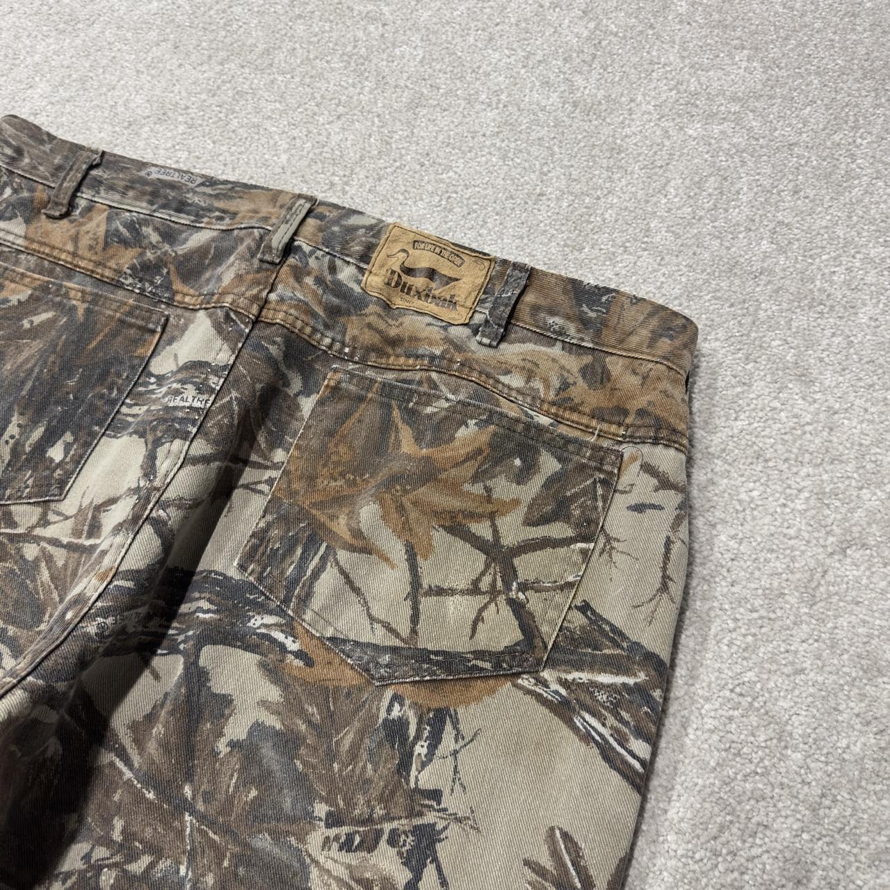 Vintage Duxbak Realtree camo jeans W36L31 khaki 5 pocket loose leg camouflage hunting style pants