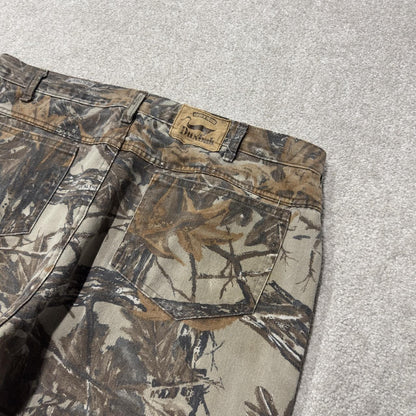 Vintage Duxbak Realtree camo jeans W36L31 khaki 5 pocket loose leg camouflage hunting style pants
